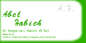 abel habich business card